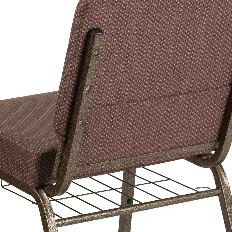 Flash Furniture HERCULES Series 21''W Church Chair with Book Rack