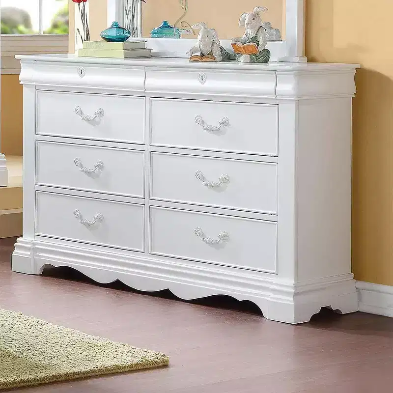 Acme Furniture 56" Estrella Dresser White Finish