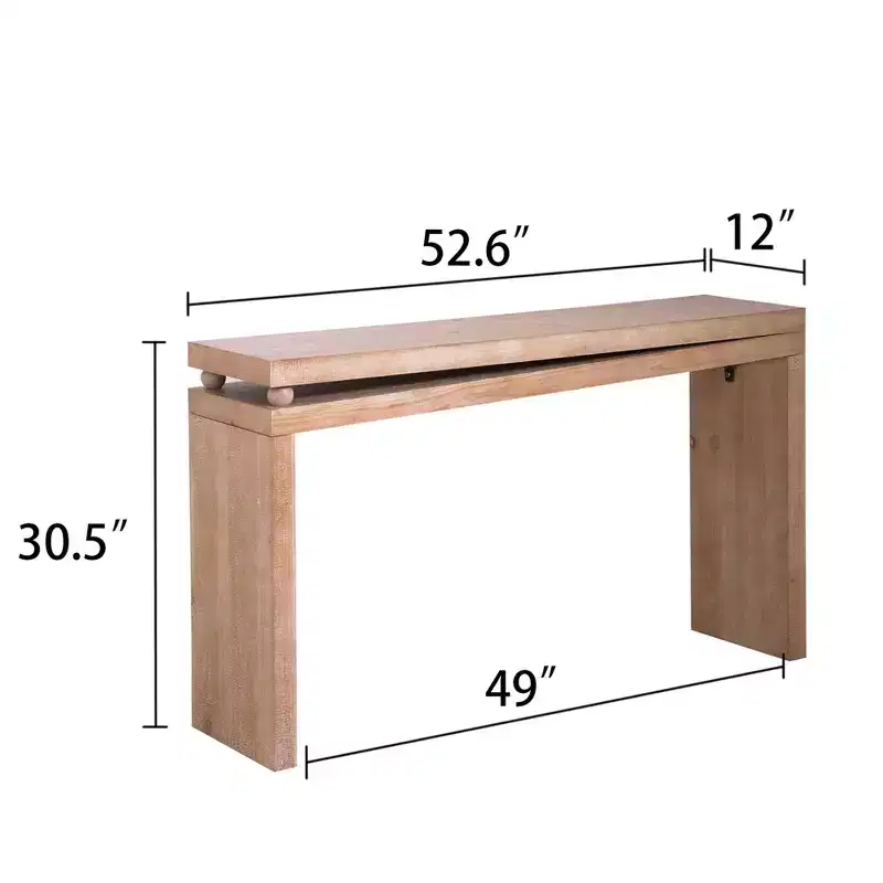 GDFStudio Yelena Modern Slim Narrow Console Table with Beaded Detail