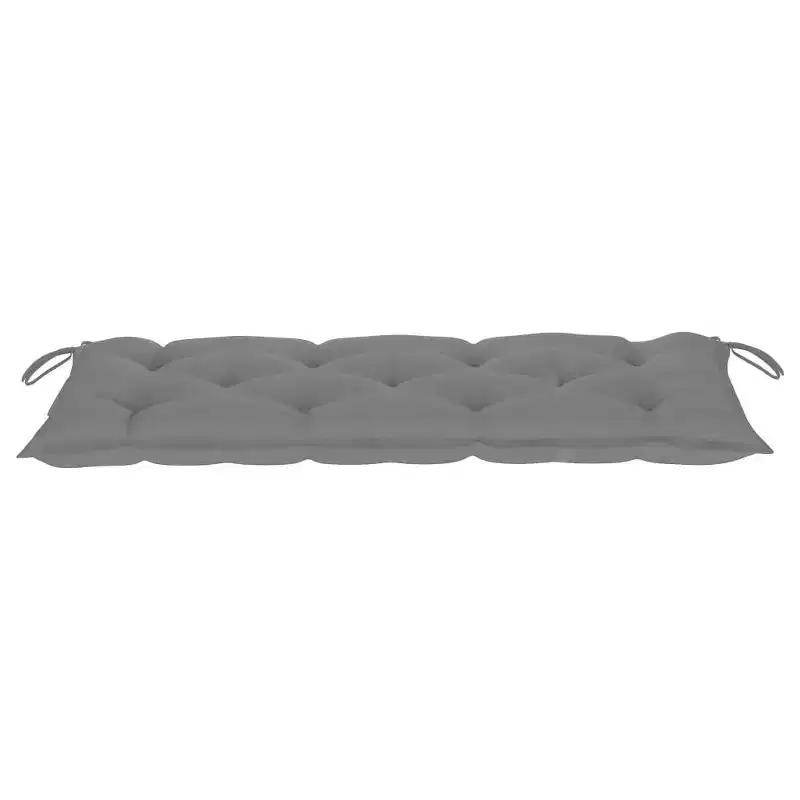 vidaXL Garden Bench Bamboo Bamboo frame and polyester cushion 46.5 in