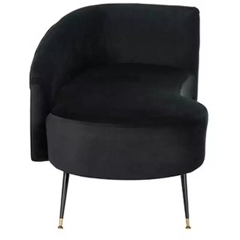 Parisian Velvet Settee Loveseat Metal Frame Gold Cap Legs Foam Cushion Seats 2 550 lbs