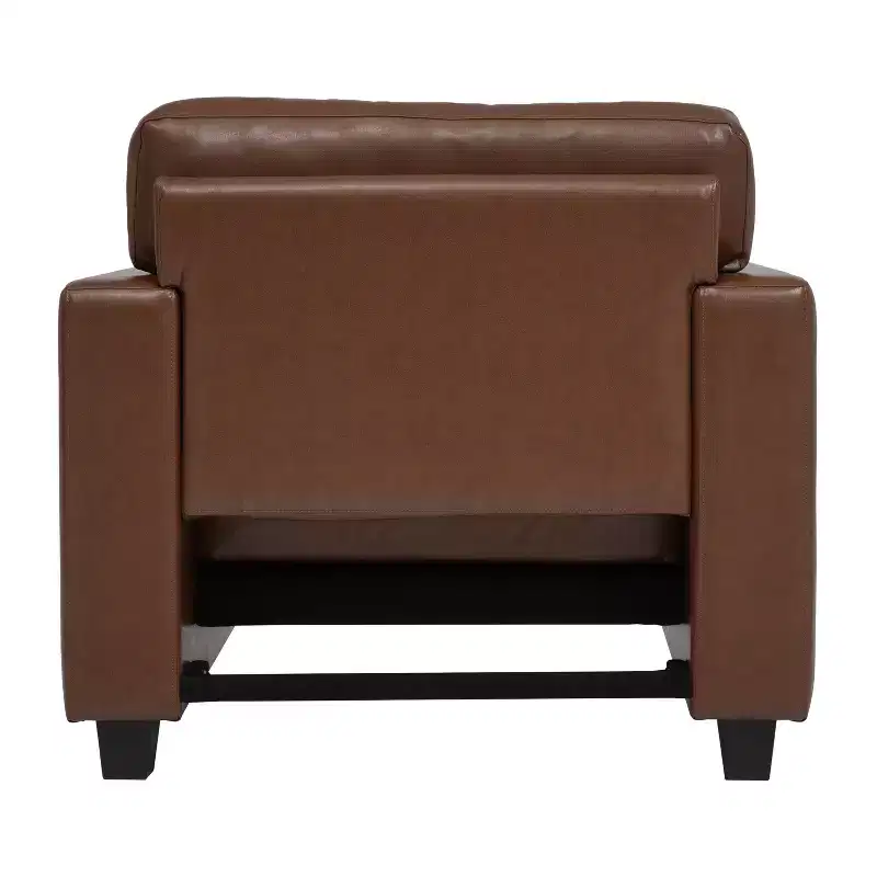 Christopher Knight Home Galen Modern Faux Leather Upholstered Armchair