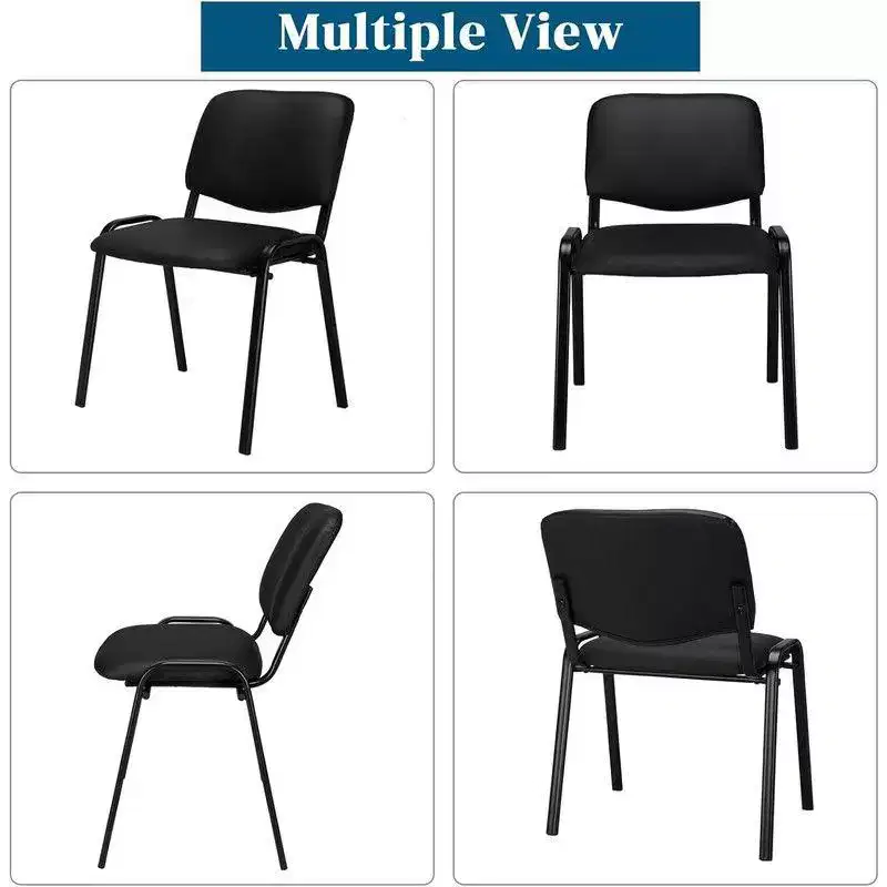 Karl Home 5-Pack PU Waiting Room & Conference Room Stackable Chairs