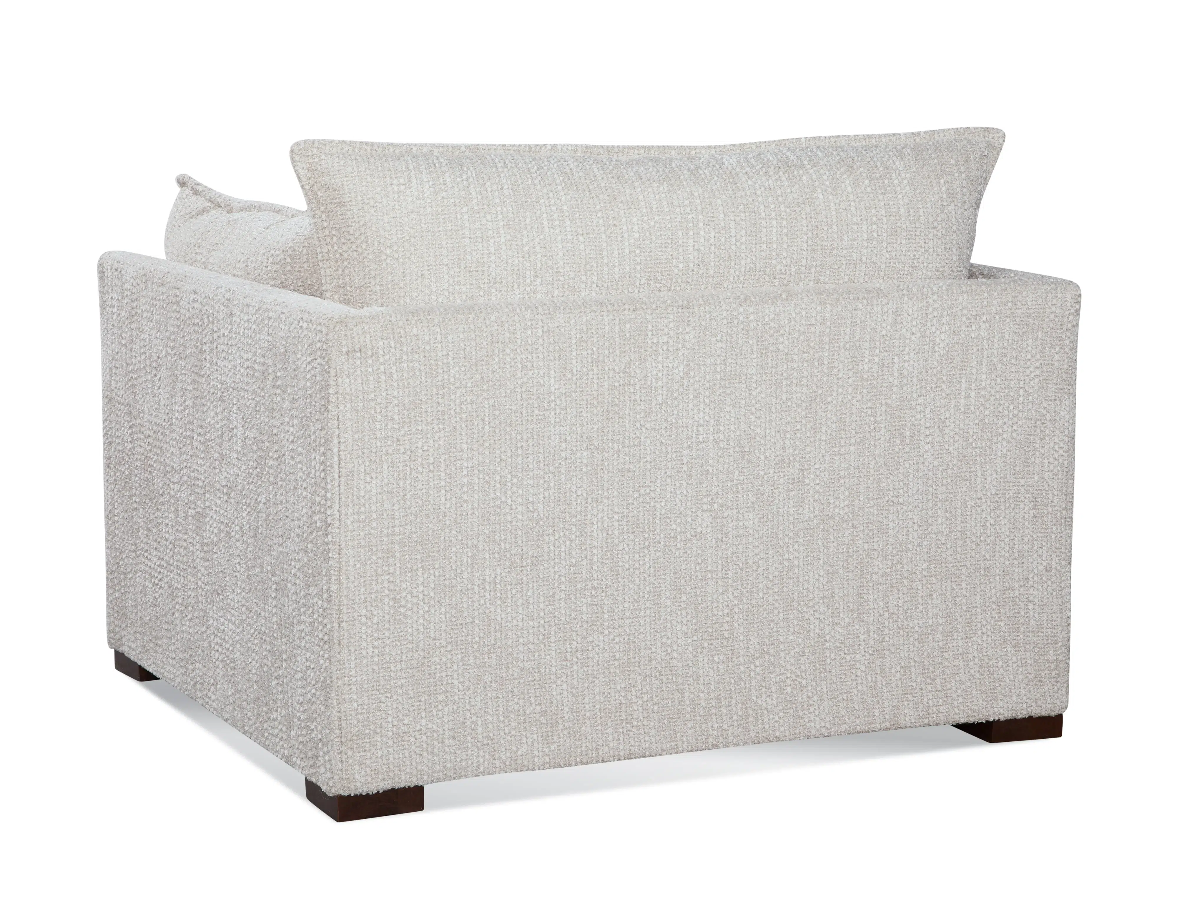 Arm Chair Classic Upholstered Deep Seat with Kidney Pillows