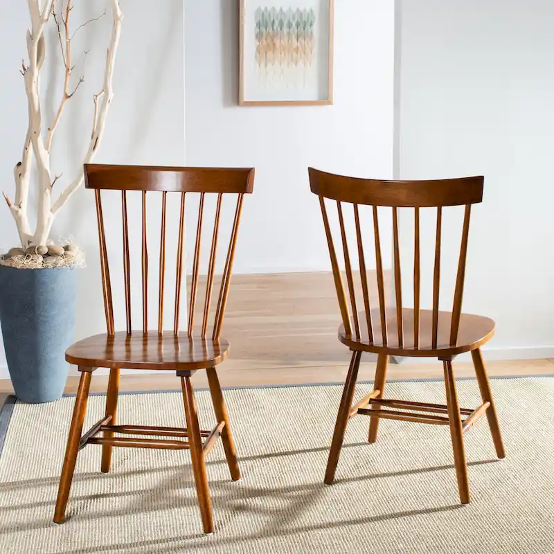 Spindle Back Farmhouse Dining Chair (Set of 2) - 21W x 21D x 36H