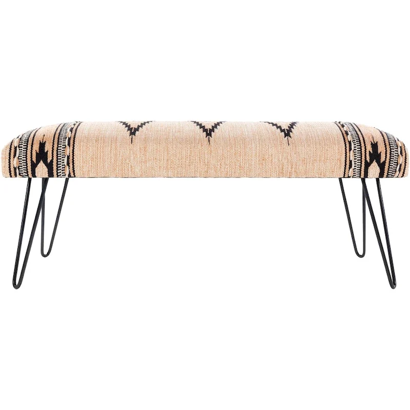 Avril Modern Southwestern Upholstered Bench