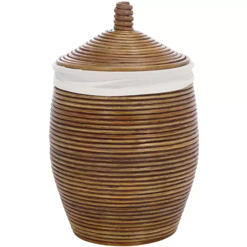 Laundry Basket - HAC6503 - White/Honey Brown Wash