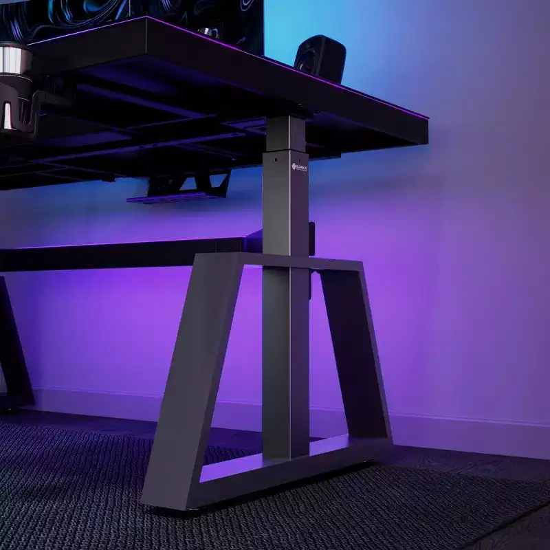 EUREKA ERGONOMIC GTG-L60 Pro, 60x23 Glass Desktop Gaming Standing Desk