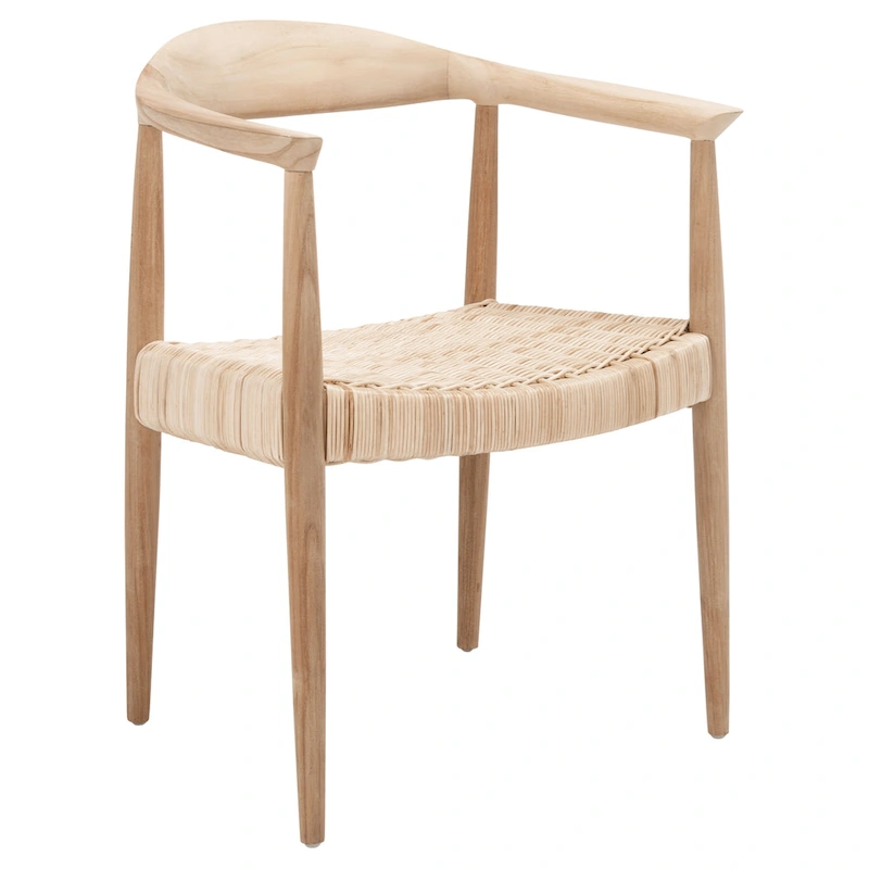 SAFAVIEH Wilda Rope Rattan Accent Chair - 24.8 W x 18.9 L x 30.7 H - 25Wx19Dx31H
