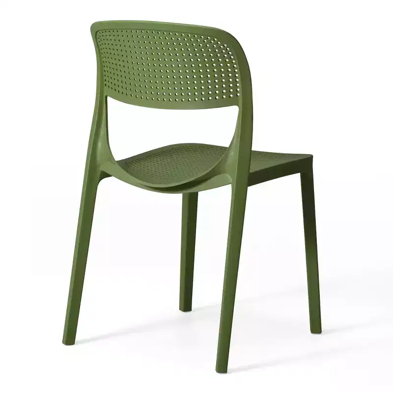 WestinTrends Playa Modern Stackable Plastic Resin Patio Dining Side Chair (Set of 2)