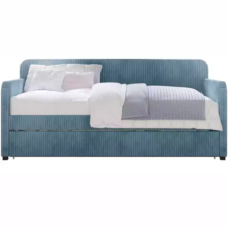 Home Design Melissa Twin Upholstered Daybed with Trundle