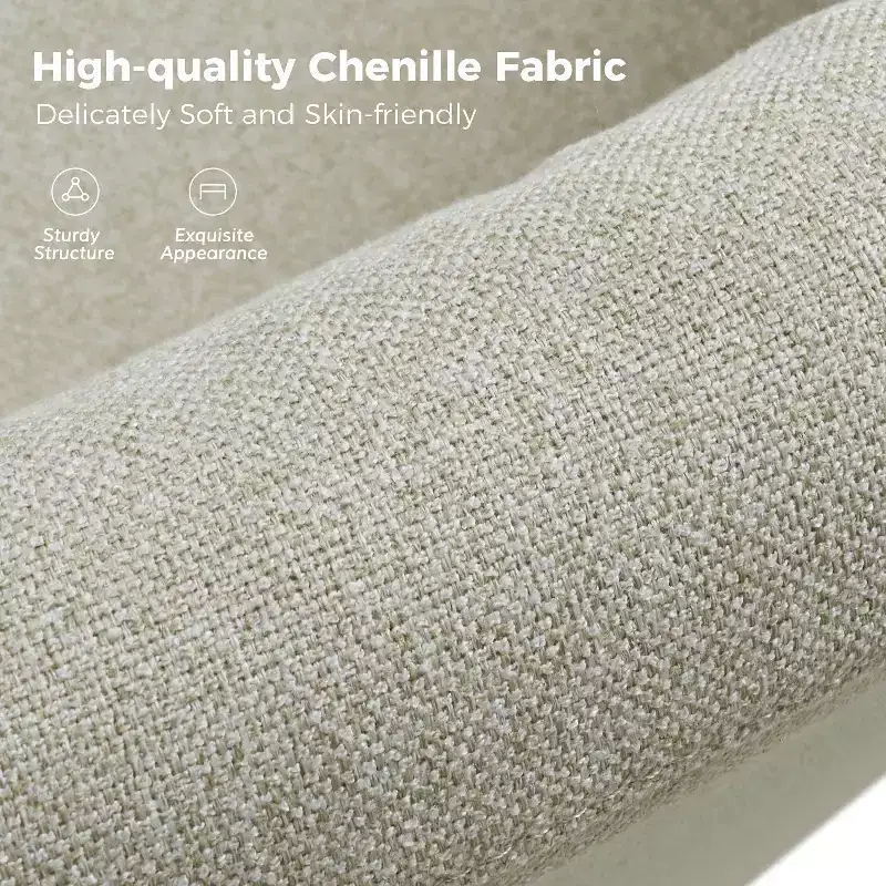 Bernhard Slipcovered Swivel Chair with textured fabric and flared armrests| HULALA HOME