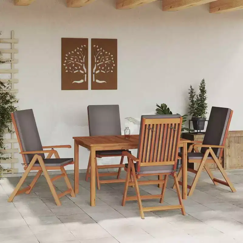 vidaXL Garden Chair 4 pcs and 57 x 71.5 x 104 cm