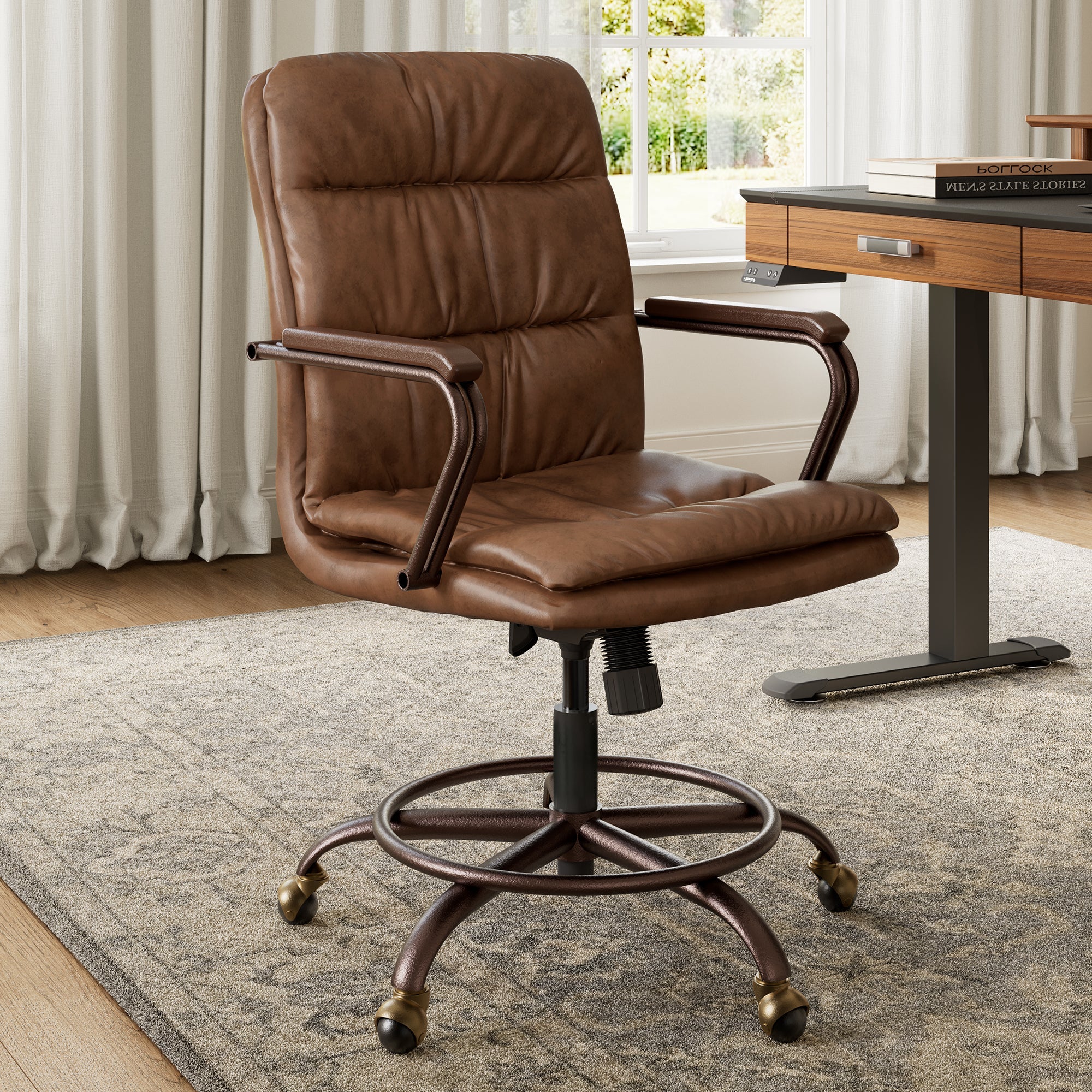 PU Leather Home Office Chair