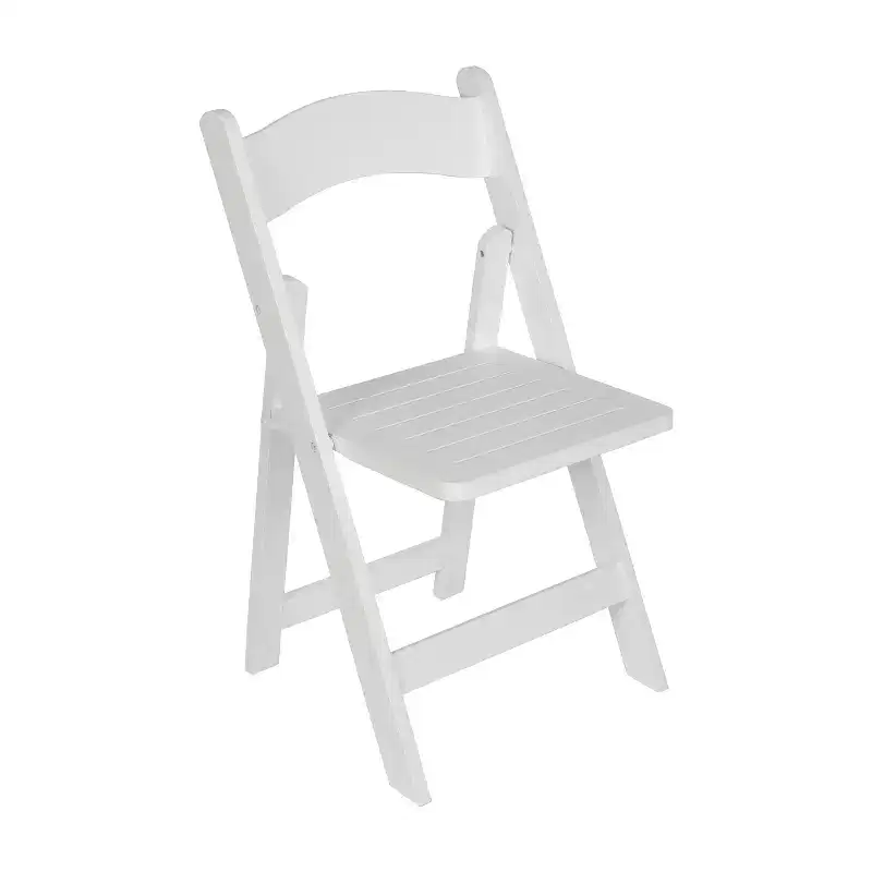 Early American Wood / Oak / White Solid Wood Folding Dining Chair – Seats 1
