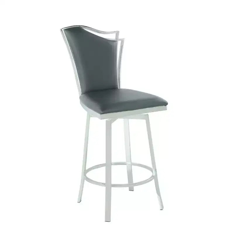 Contemporary Swivel Counter Stool Design Back