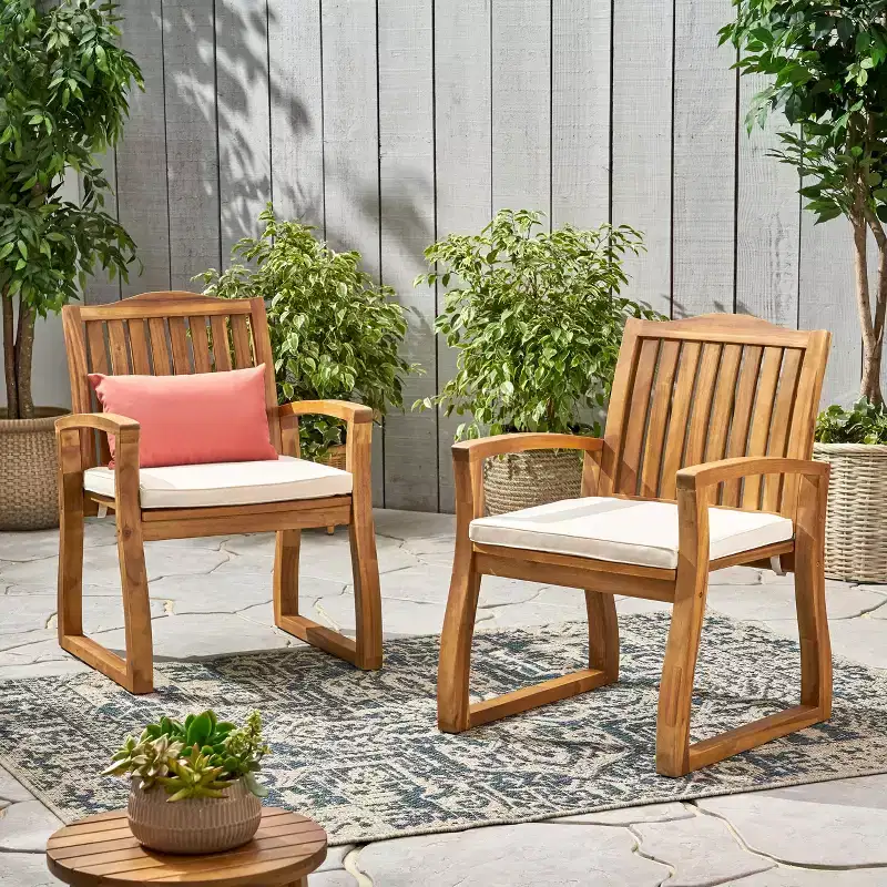 MAYEERTY KD Wooden Armchair Knock Down Design Comfortable Armrests for Living Room Reading Nook