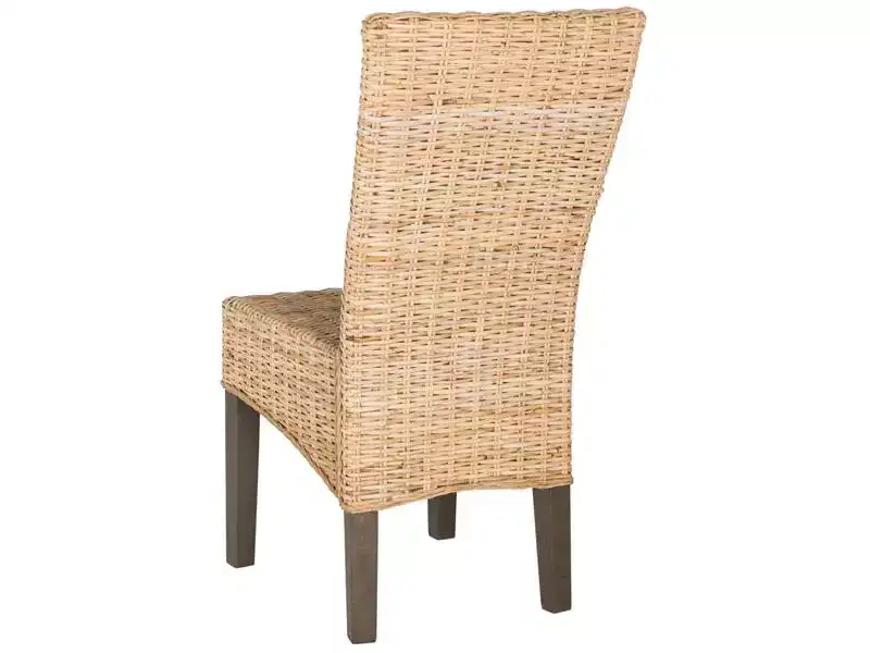 Ozias 19 H Wicker Dining Chair (Set of 2) - SEA8014 - Safavieh