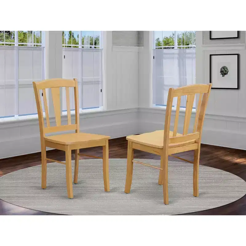 Dublin Dining Chairs Slat Back Wood Seat Kitchen Dining Room Chairs
