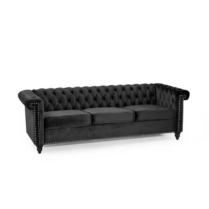 Christopher Knight Home Parkhurst 3 Seater Sofa with Nailhead Trim