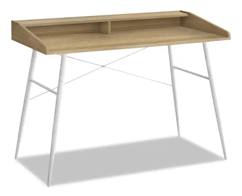 47.25 Office Desk with Small Hutch