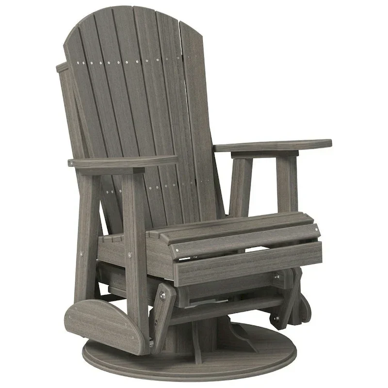 Poly Lumber Adirondack Swivel Glider Chair