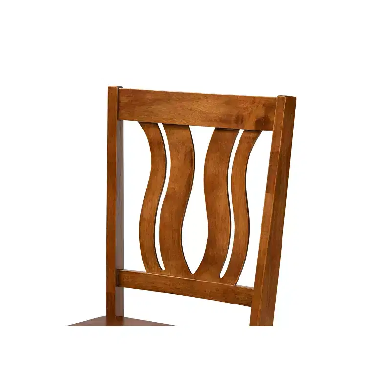 2pc Fenton Wood Dining Chair Set - Baxton Studio