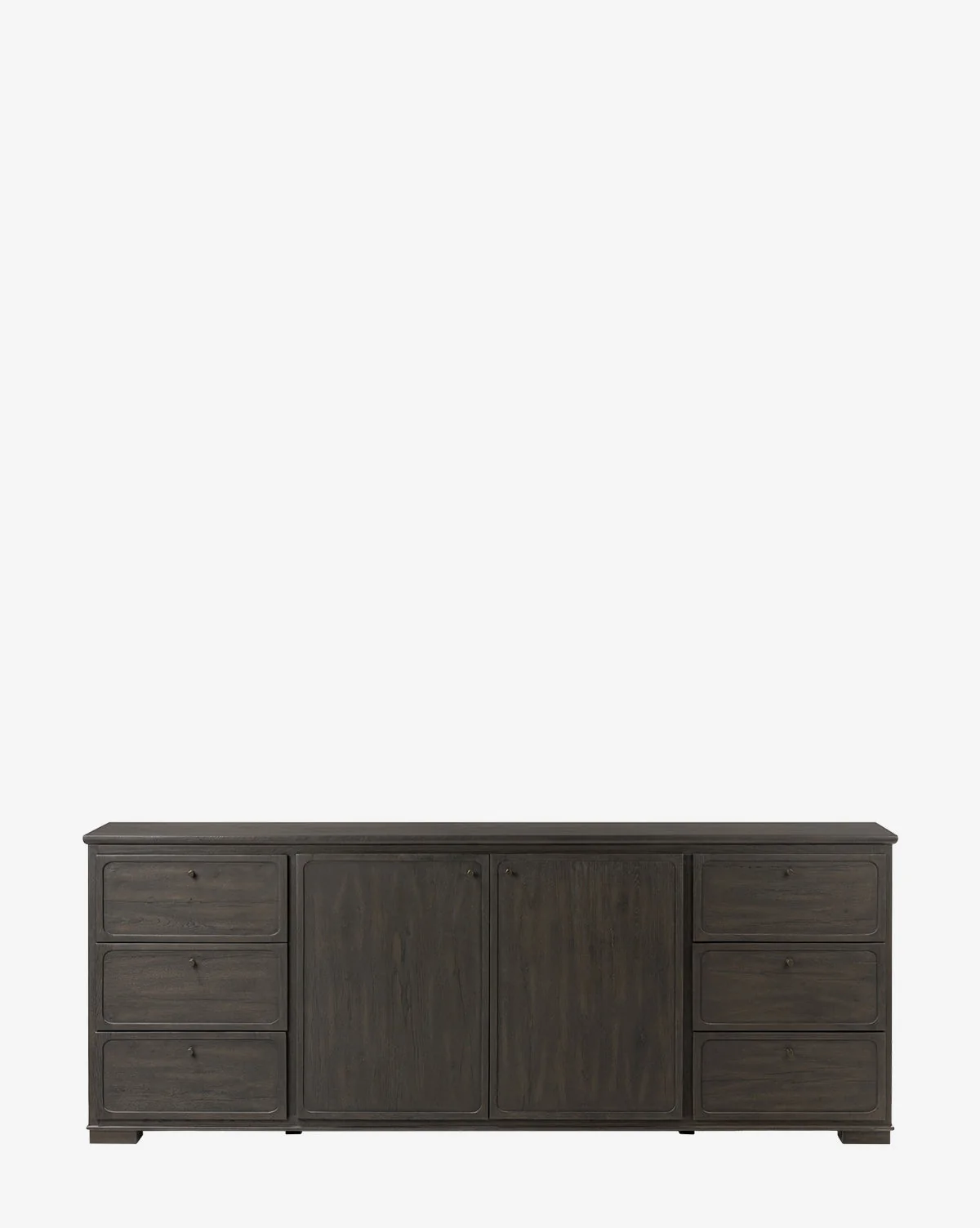 Modern Oak Sideboard with Warm Finish & Ample Storage for Living Room