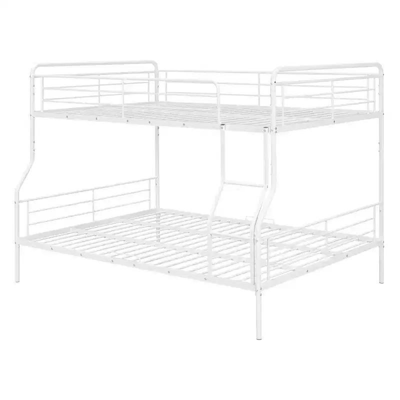 Full XL Over Queen Metal Bunk Bed - ModernLuxe