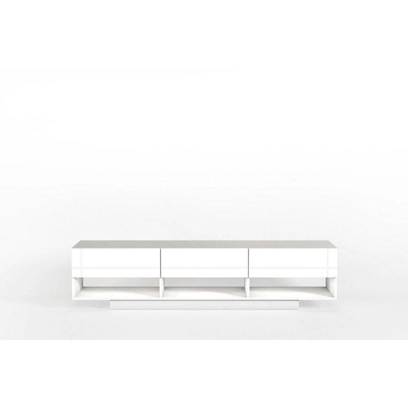 Nexera Stereo 72-inch 3-Drawer TV Stand, Black