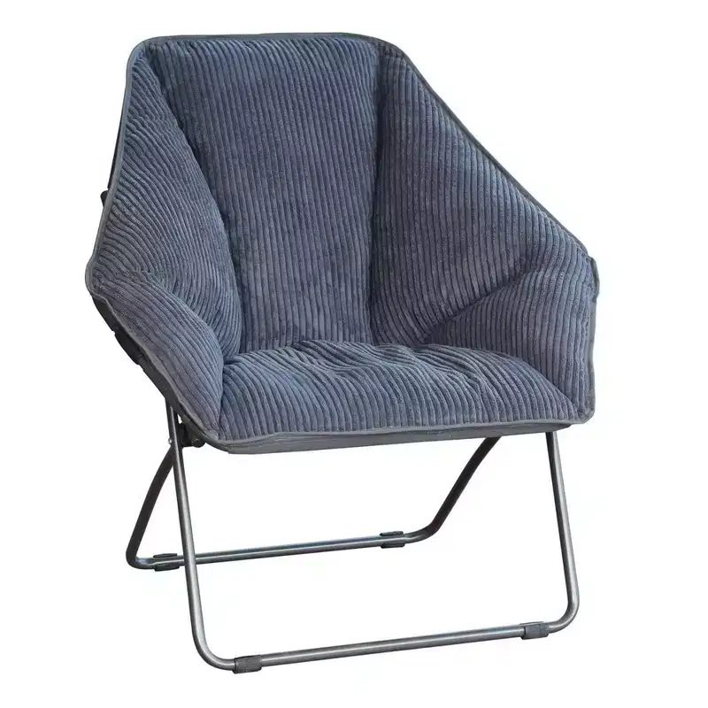 Hexagon Folding Dish Corduroy Chair