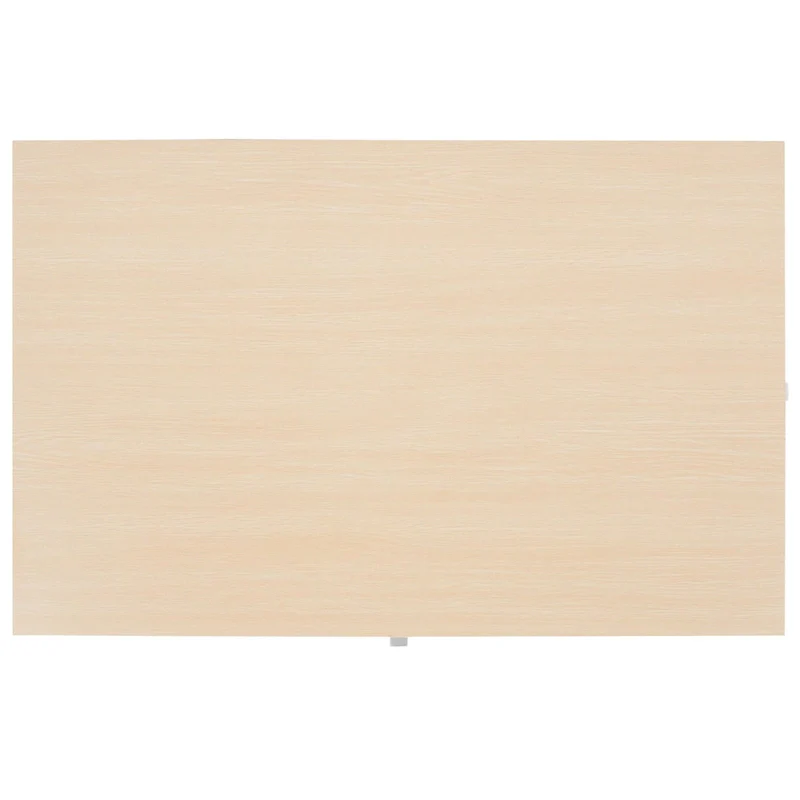 Rectangular Wood Coffee Table with Metal Legs, 47W x 30D x 16H