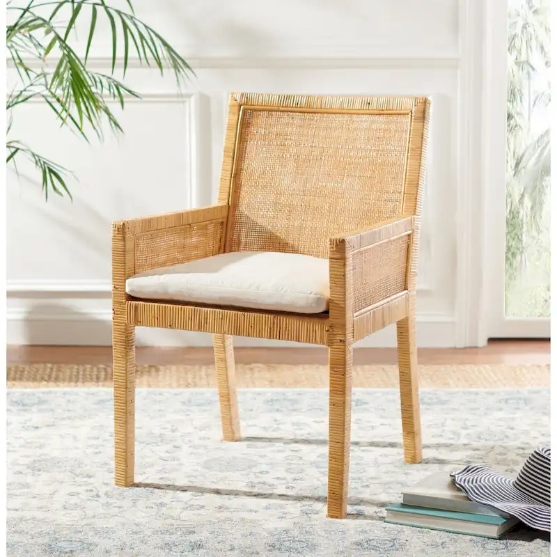 Coastal Accent Chair with Cushion - 22.8 W x 22.4 L x 34.6 H