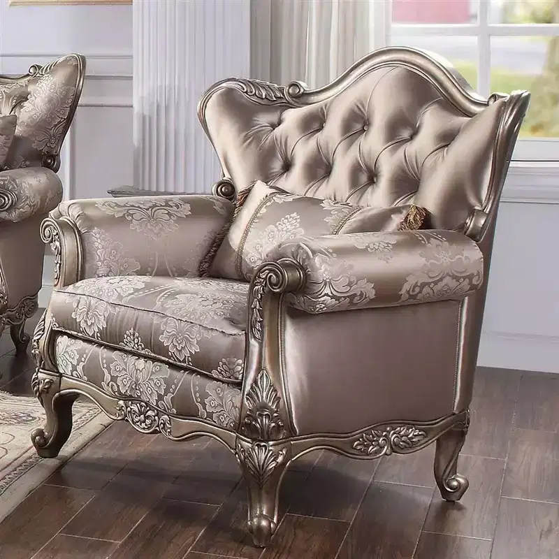 45 Jayceon Fabric Chair Champagne - Acme Furniture
