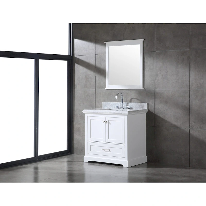 Mareo 36 Solid Wood Bathroom Vanity Set