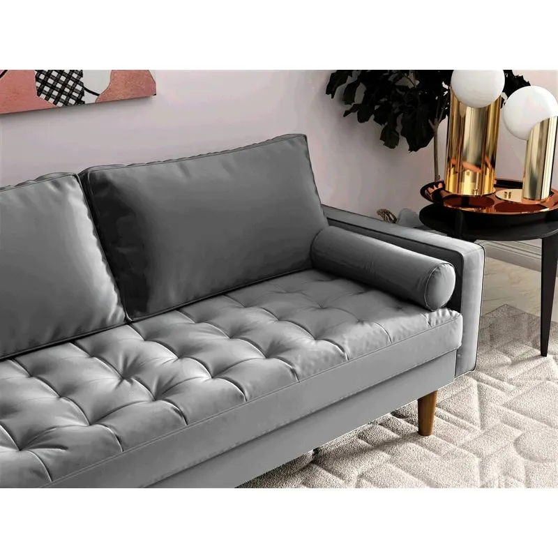 Velvet Mid-century Style Sofa