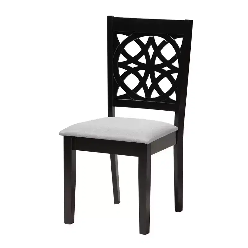 Baxton Studio Abigail Modern Fabric Wood Dining Set